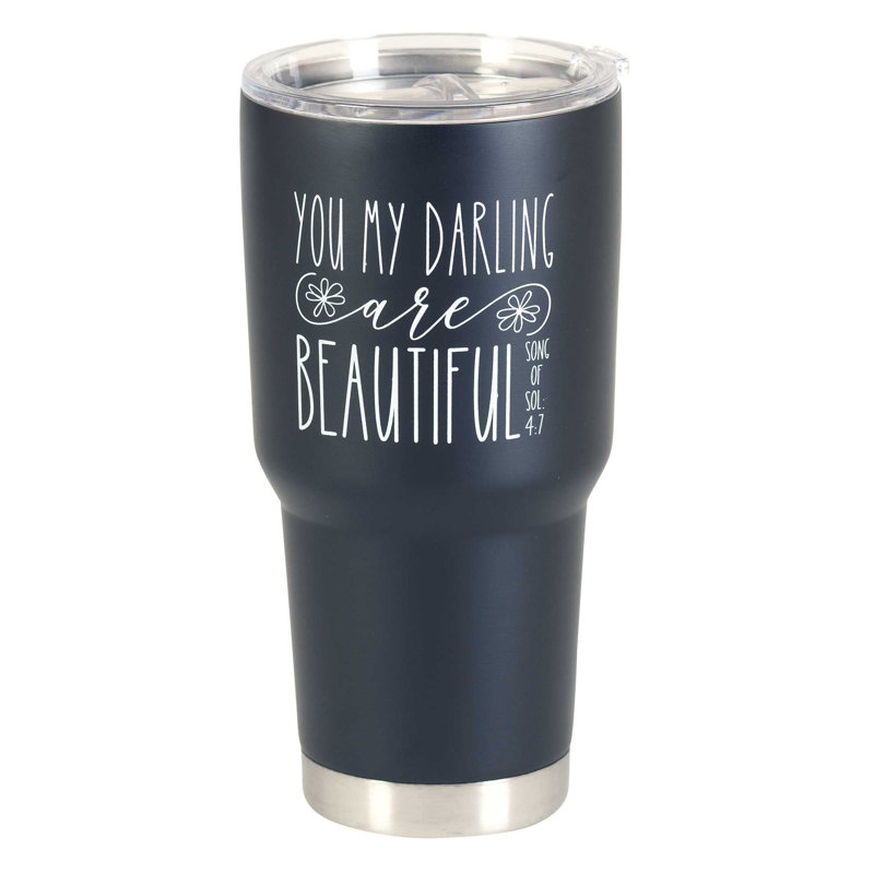 Gobelet de voyage à double paroi en acier inoxydable You Darling Are Beautiful