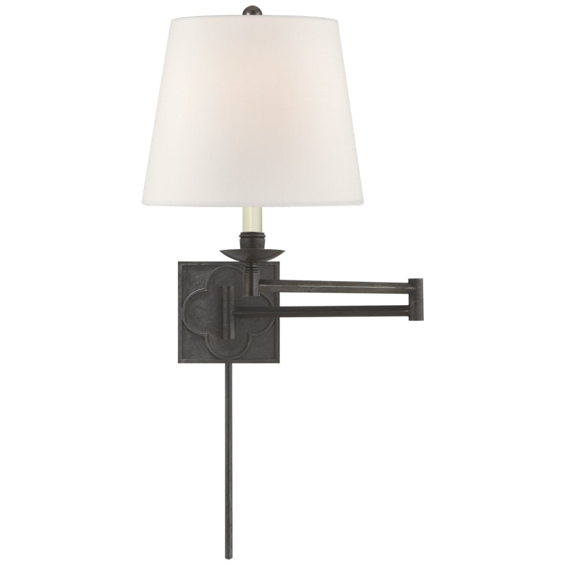 Suzanne Kasler Griffith Swing Arm, Aged Iron, Fabric