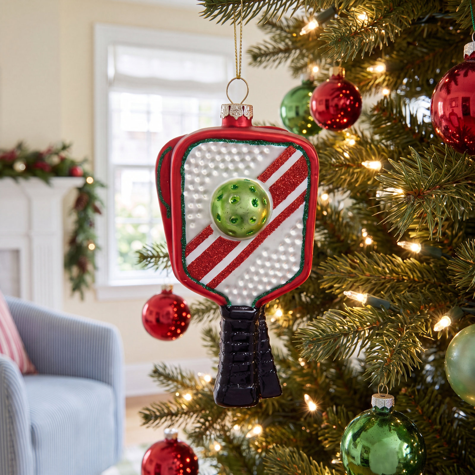 5" Glass Holiday Ornament
