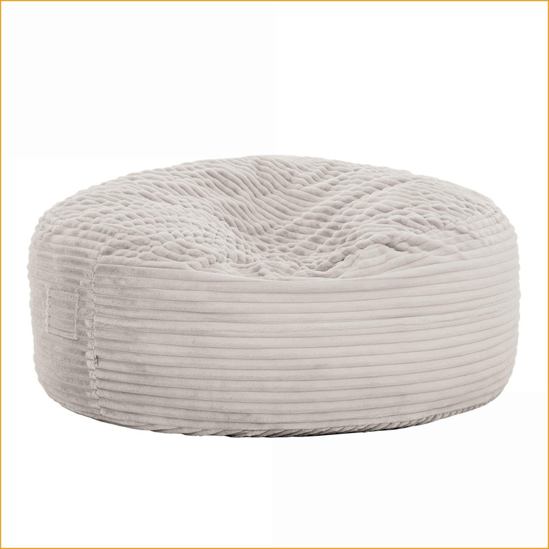 60 po. Fauteuil à billes 60 po. Enfants | Taupe | Rond, Polyester gris, H 18 po x l 21 po x P 23 po
