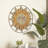 Metal Indoor Outdoor Sun Brown Wall Decor with Distressed Copper Like Finish