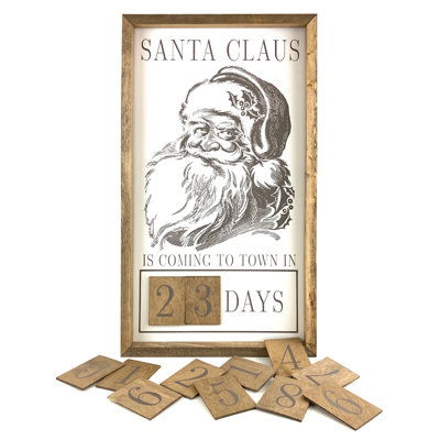 Santa Claus Is Coming Magnetic Advent