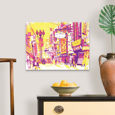 Dotonburi-Osaka, Japan par Eleanor Doughty-impression sur toile