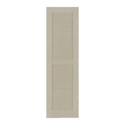 Custom Louvered Shutter with Straight Top