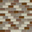 Harmony 1" x 2" Glass Mosaic Tile in Symetry