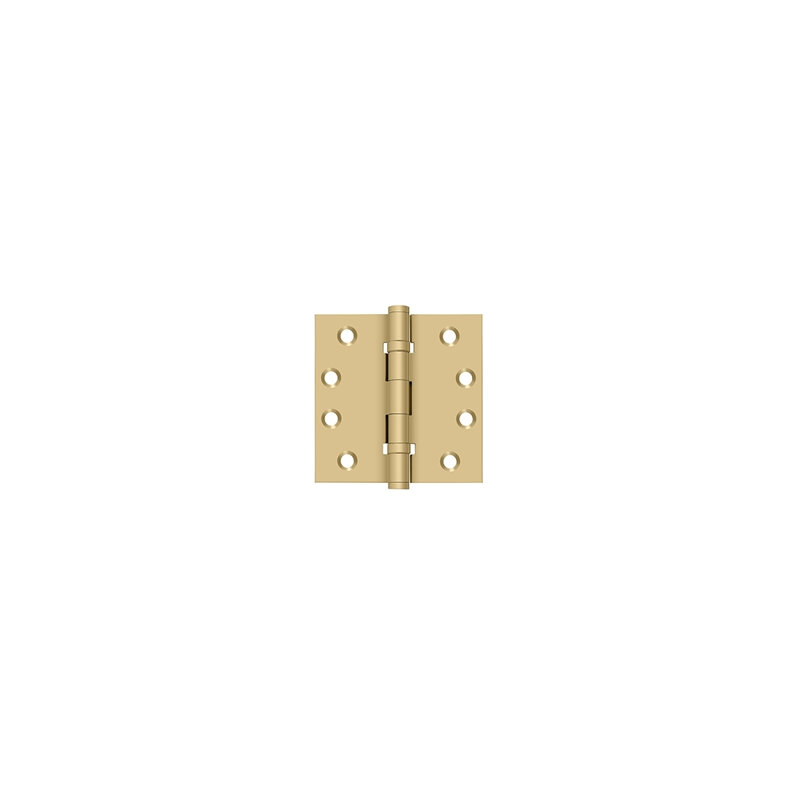 102'' x 102'' Butt Bearing Hinge, Brushed Brass