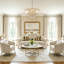 Luxury 5-Light Tiered Round Crystal Brass Chandelier 