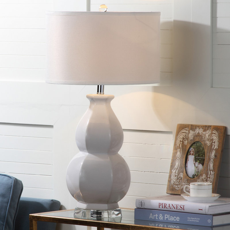Aiza Ceramic Table Lamp, White