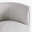 Chaise d'appoint pivotante demi-tonneau Dove Grey