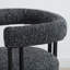 18" Seat Height Upholstered Tweed Dining Armchair-407900943