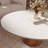 Ikerne Farmhouse Coffee Table Faux Marble Solid Wood Side Table Living Room Center Table-1667628475