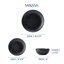 Mikasa Jardin Midnight Stoneware Dinner Set, Black