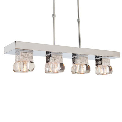 Plamond 4 - Light Nickel Kitchen Island Pendant