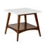 Table de bout en marbre avec tablette