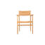 Fauteuil empilable Jazzabella, bois de teck