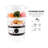 OVENTE 2 Tier Electric Food Steamer for Cooking Vegetables, Stainless Steel Base, Stackable and Dishwasher Safe Baskets, 400W with Auto Shutoff and 60-Minute Timer, 5 Quart Capacity, Silver FS62S
