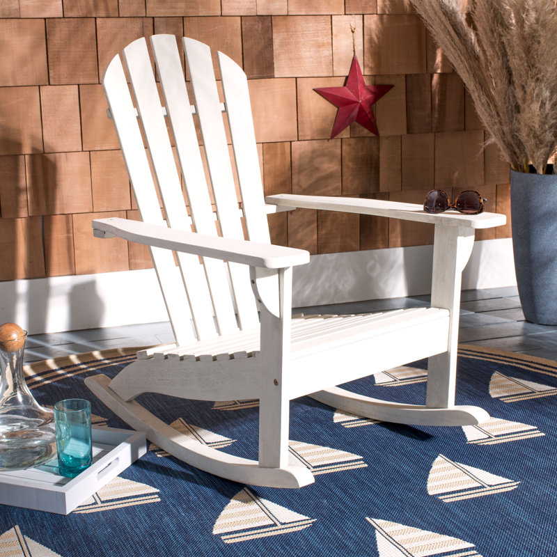 Chaise berçante George, Blanc