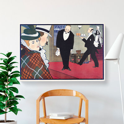 Two Waiters by Johann Georg Van Caspel - Wrapped Canvas