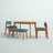 Boston 4 - Person Solid Wood Solid Wood Top Four Leg Dining Set