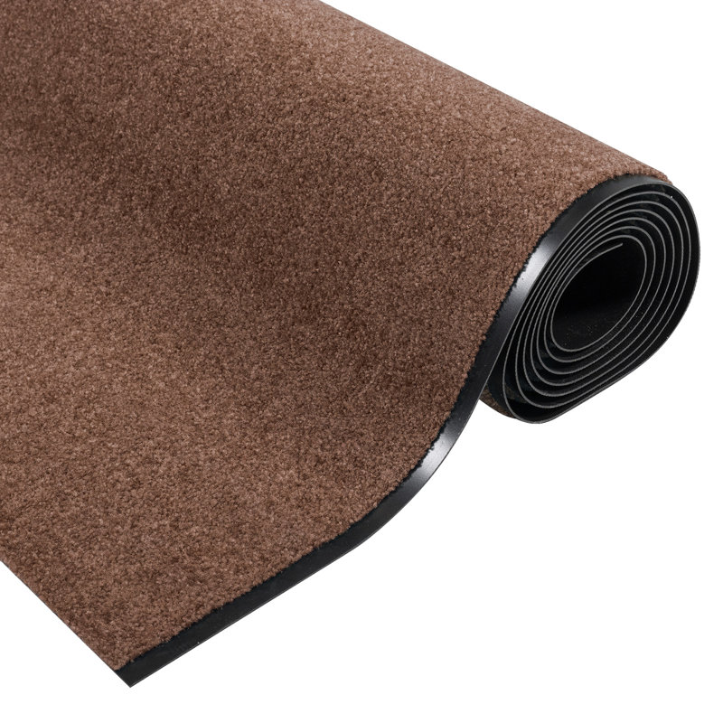 Non-Slip Indoor / Outdoor Doormat, Brown, 120 x 400 cm
