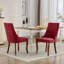 Chaise de salle à manger en rayonne en lin et flocage en lin-1687202042