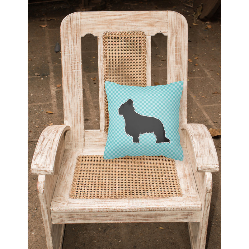 Coussin décoratif intérieur/extérieur brie, Bleu, H 18 po x l 18 po x P 3 po