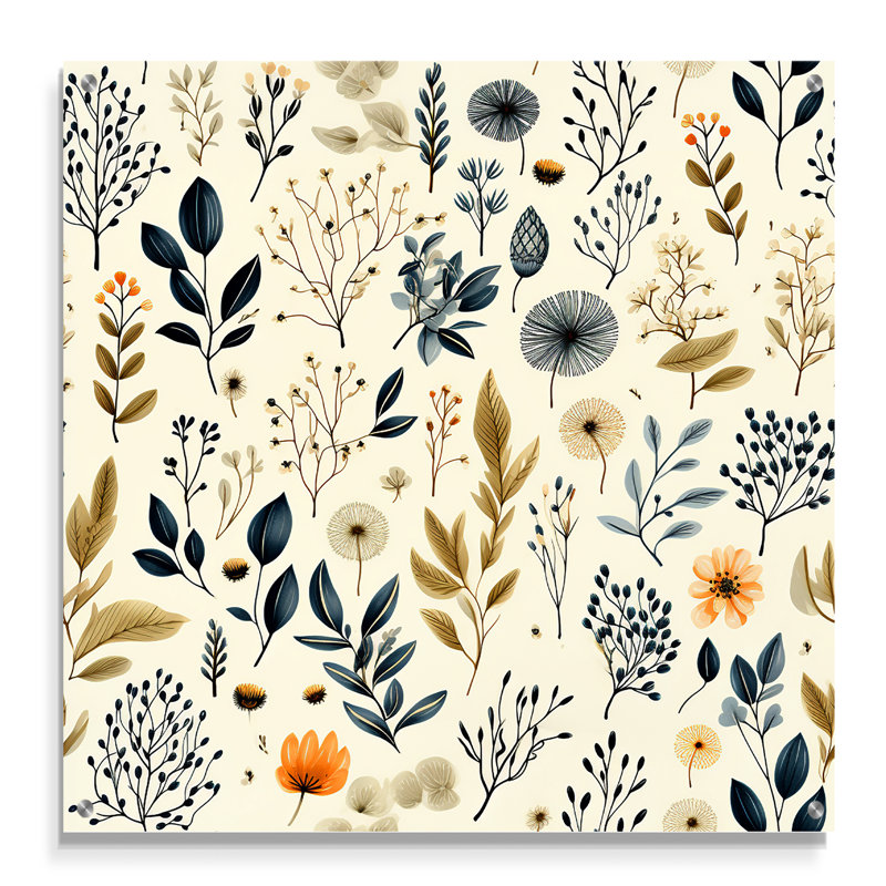 Wincanton - Plantes, décoration murale acrylique, H 16 po x l 16 po