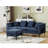 L Shaped Sectional Sofa , Convertible Storage Ottoman,Square Arm, Modern Tufted Couch ,3 Seater, And Nailhead-2015909783