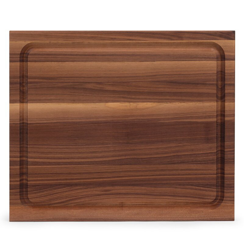 Planche à découper réversible en bois John Boos BBQ Collection, 21,3 po x 19,4 po, Noyer
