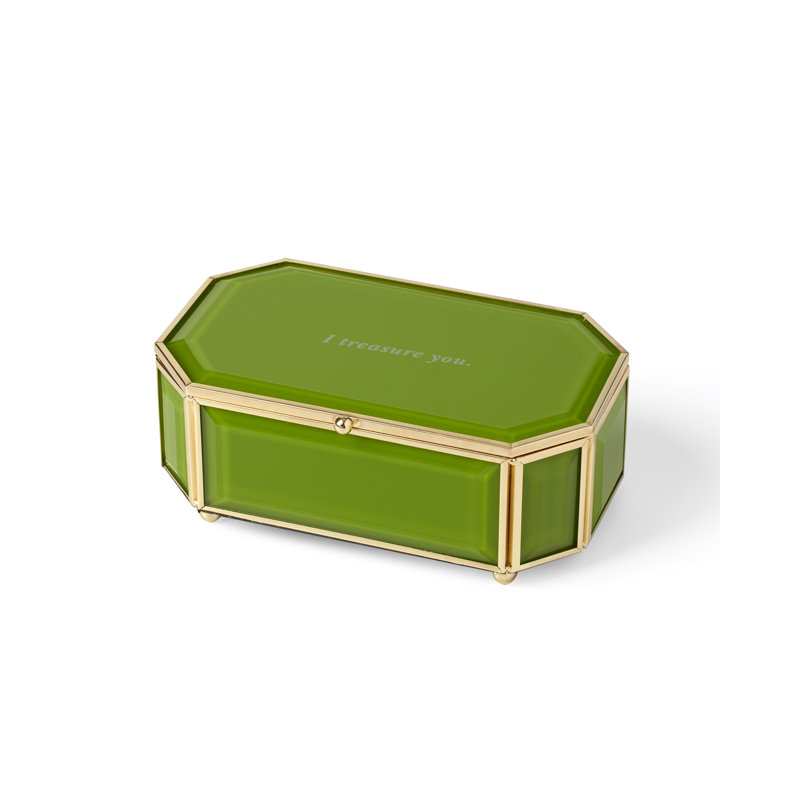 Boîte à bijoux «I Treasure You», Vert