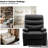 Small Recliner Chair Manual Standard Recliner ,modern Recliners For Small Spaces,single Reclining Sofa-Black-870684808