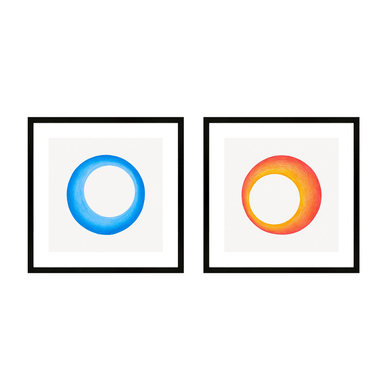 Torus Print by Katy Montica, Black, 16" H x 16" W x 1.25" D 