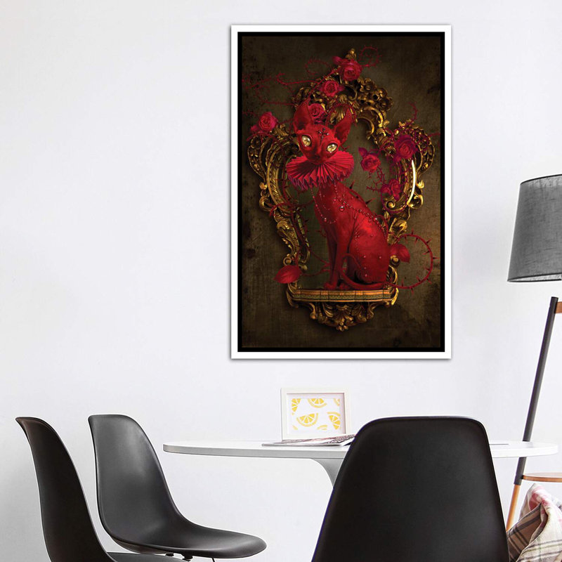 «Oscar» - Impression encadrée sur papier, H 60 po x l 40po x P 1,5 po, Toile blanche encadrée