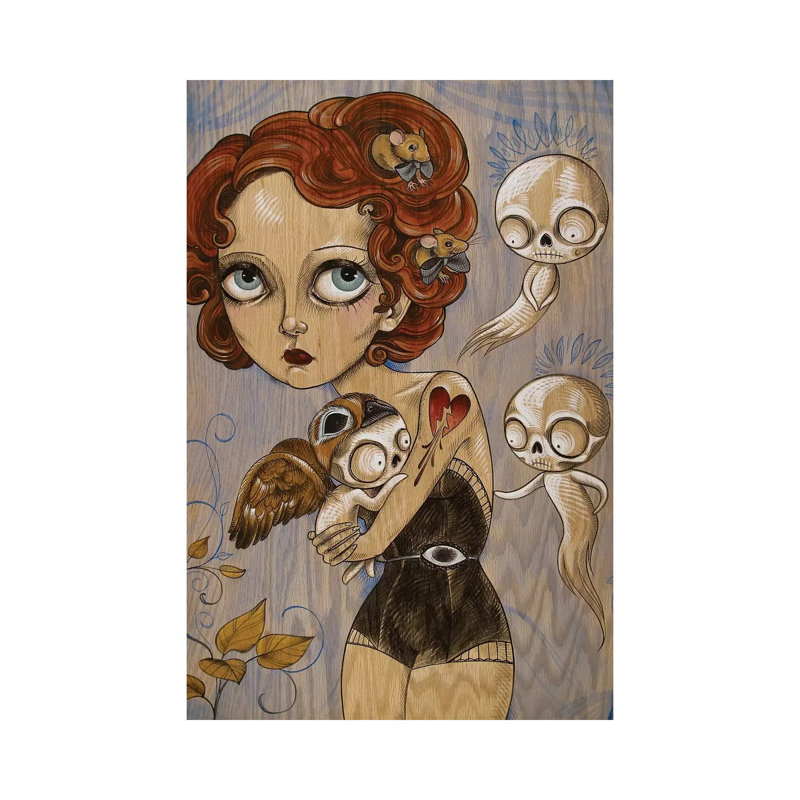 Haunts 1 Piece Painting on Canvas, 101.6 cm H x 66.04 cm W x 1.91 cm D, Wrapped Canvas