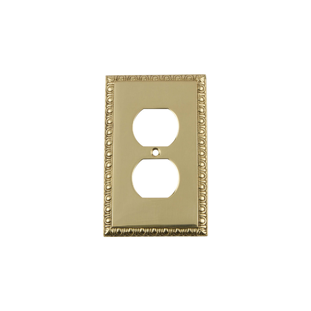 Egg and Dart 1-Gang Duplex Outlet Wall Plate Nostalgic Warehouse