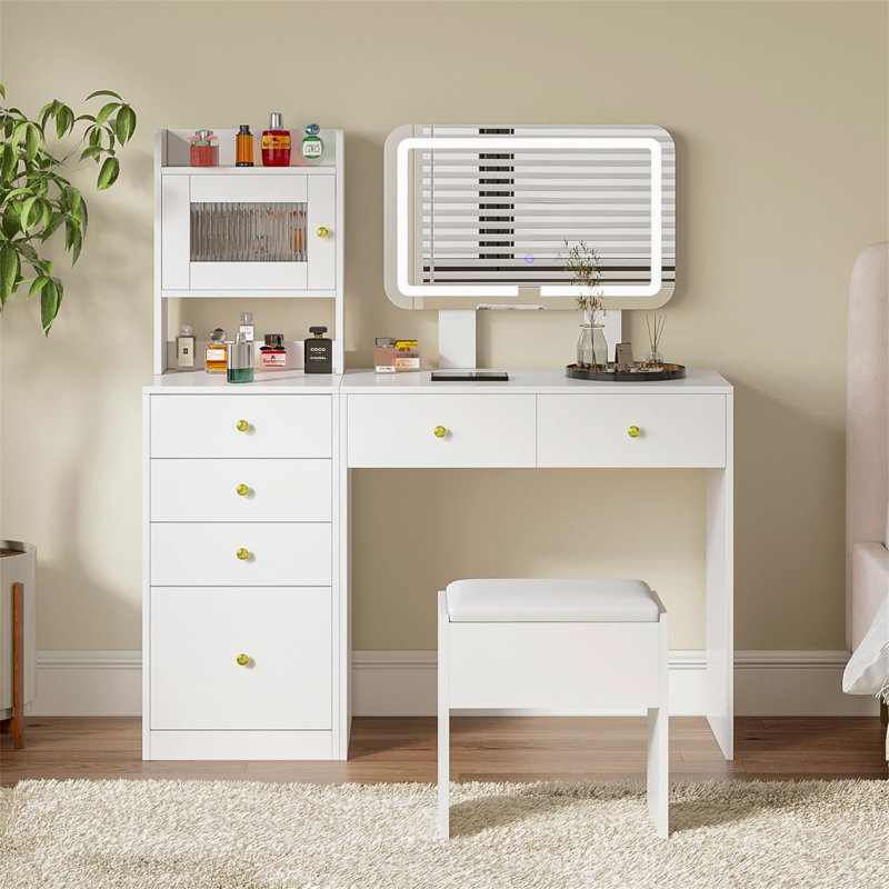Adalie Dressing Table with Mirror