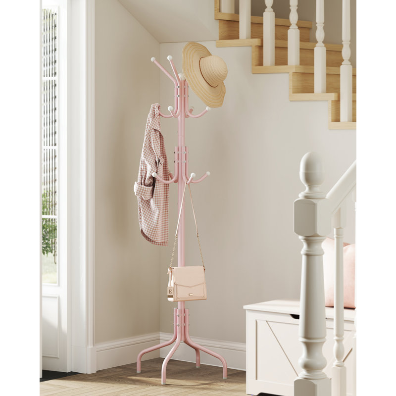 Steel Freestanding 8 - Hook Coat Rack