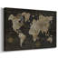 Safari - carte du monde sur toile tendue avec châssis-999287045