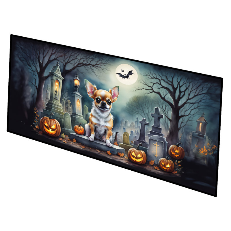 Chihuahua Spooky Halloween Runner Mat 28x58