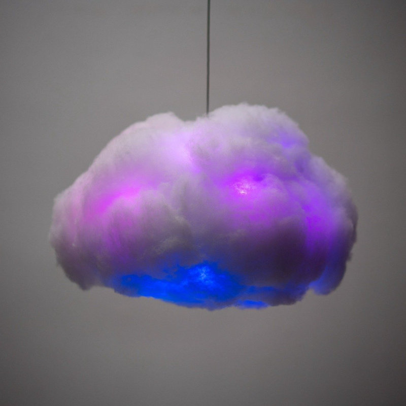 Interactive Cloud, 134" H x 27" W x 25" D