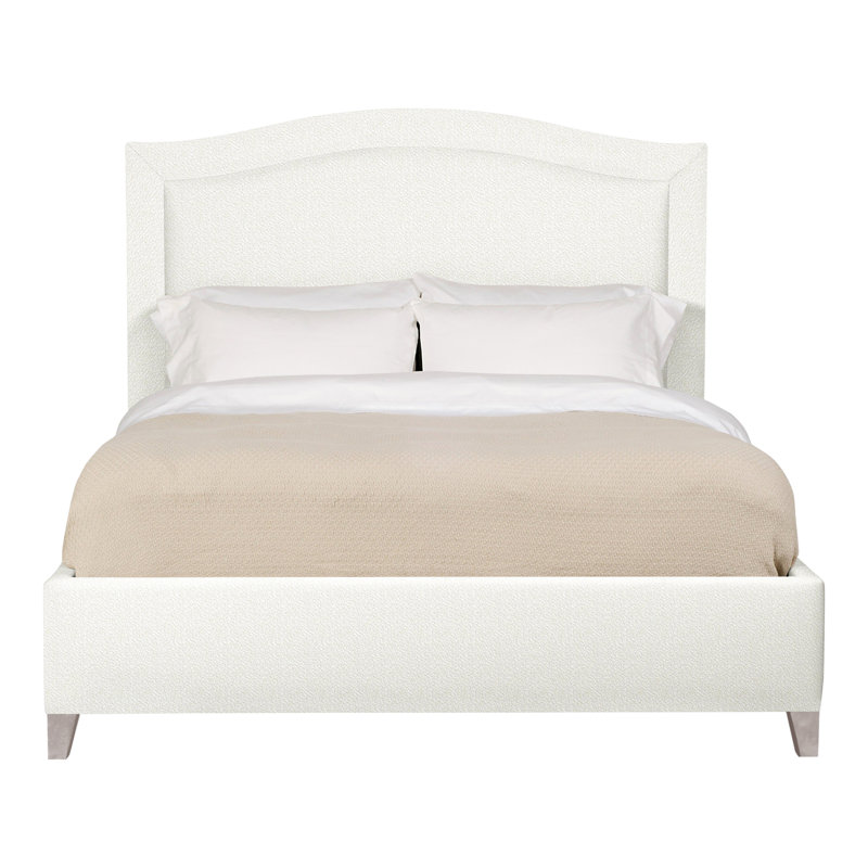 Caroline/Casey Solid Wood Bed, Kempsey Sheepskin, Queen, Dove Gray