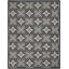 Tapis intérieur / extérieur noir et blanc Minvydas Aloha-866982931