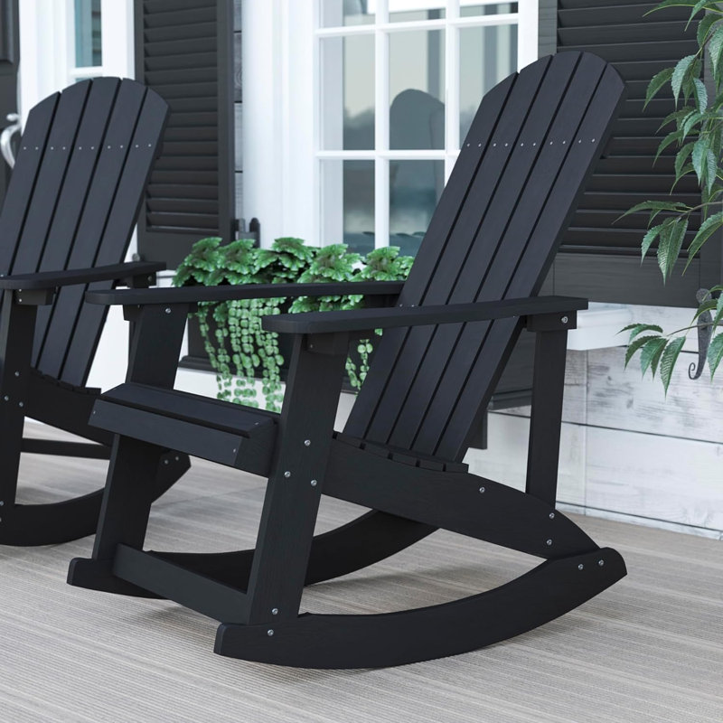 Chaise berçante Adirondack Savannah, Noir