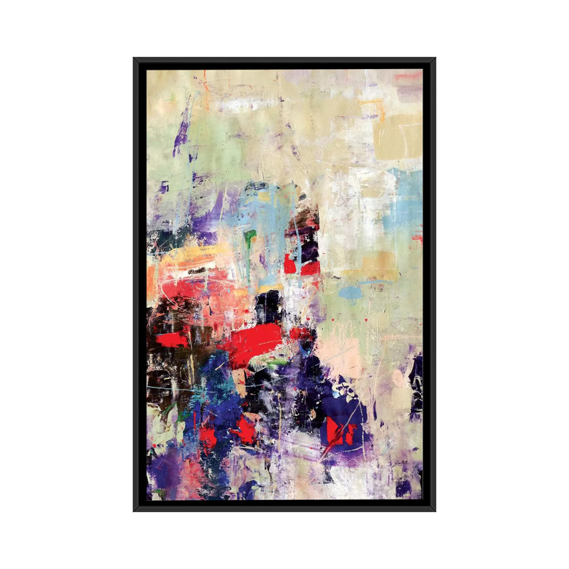"Base camp" par Julian Spencer, reproduction d’art, Pas de tapis, Toile avec cadre noir, H 48 po x l 32 po x P 1,5 po