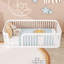 Lit simple en bois avec coins arrondis-687931773