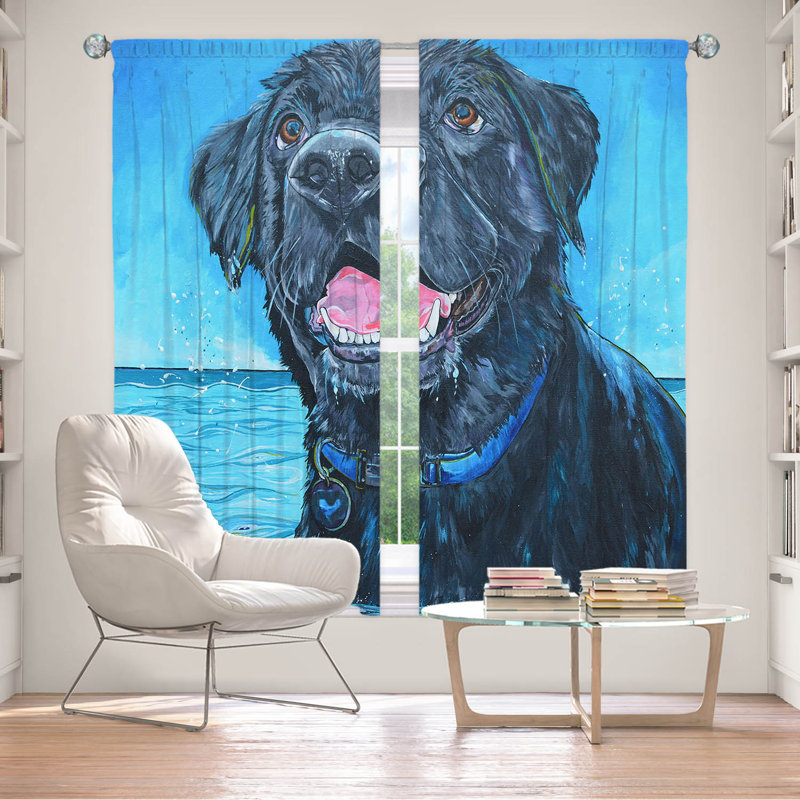 Ensemble de rideaux en polyester 2 pièces Labrador Water, L 40 po x L 82 po