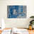 Gray And Blue Layers On Canvas Print-2145353439