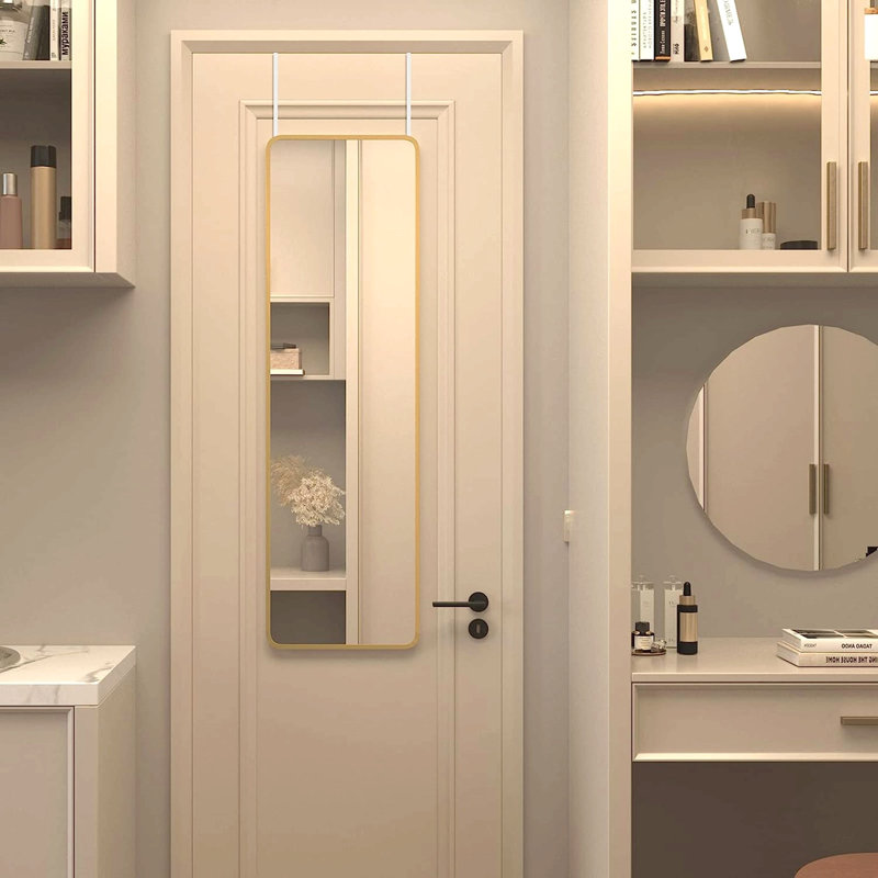 Modern Gold 47 x 14IN Door mirror