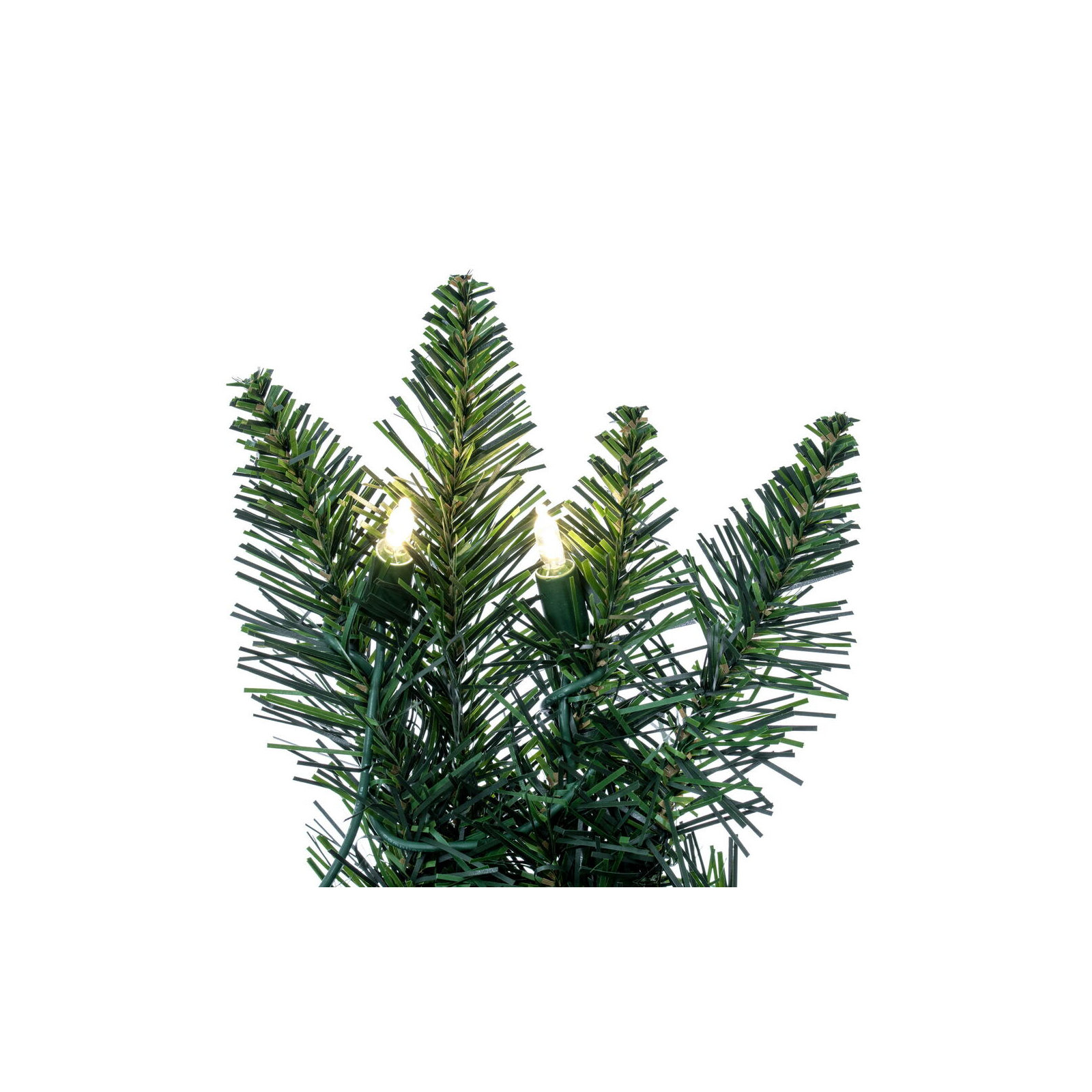 Peabody Artificial Fir Wreath, 30" H x 30" W x 3" D,  Warm Clear