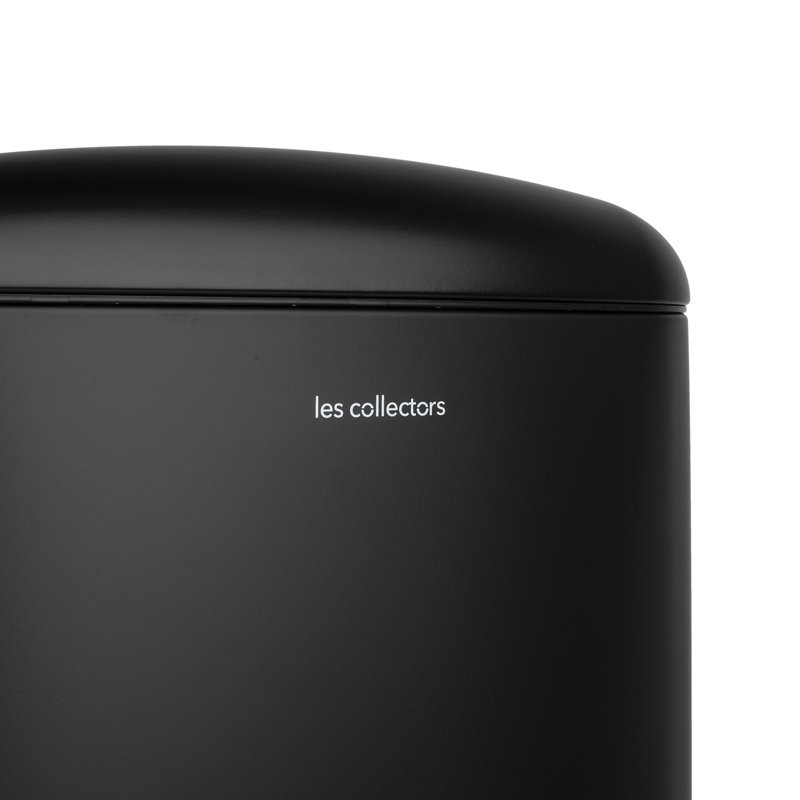20 Litre Step On Trash Can, Black, 52.5cm H x 30cm W x 29cm D